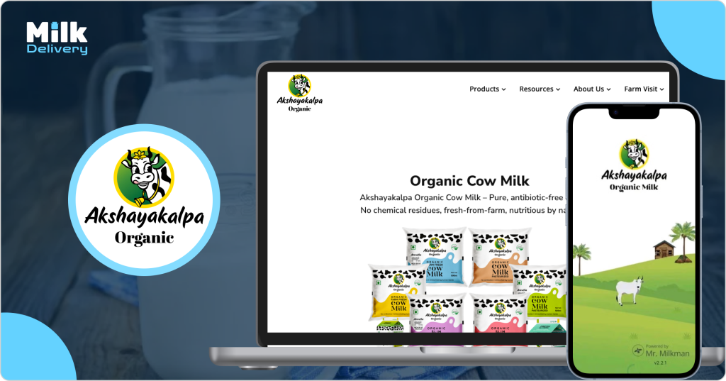 Akshayakalpa Organic Milk Delivery app