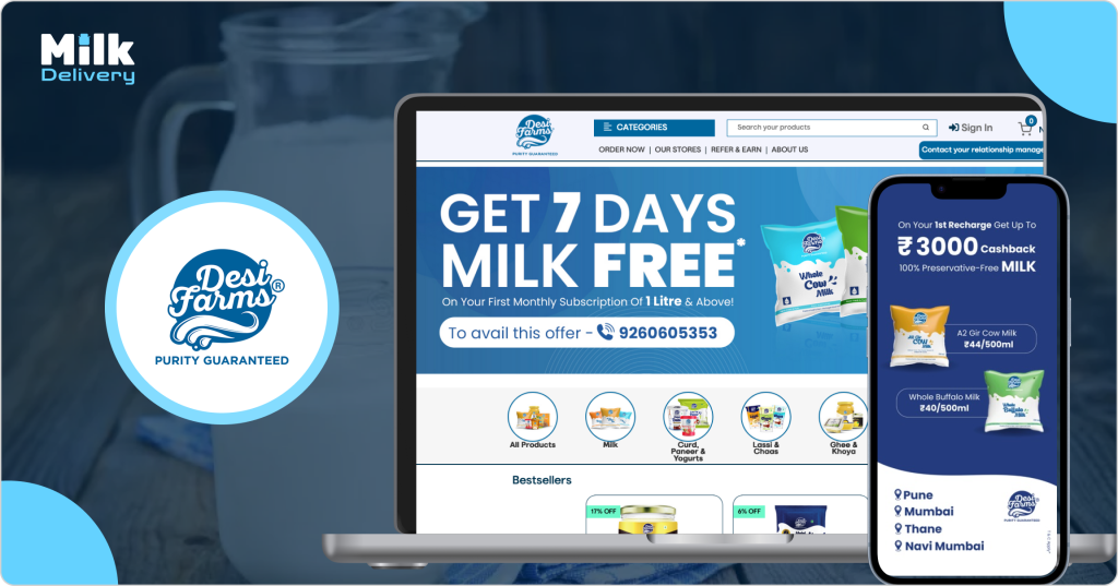 Desi Farms Milk Delivery app