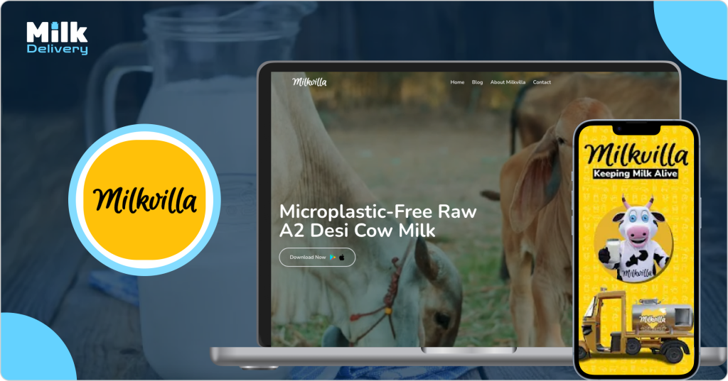 Milkvilla Desi A2 Raw Cow Milk Delivery app
